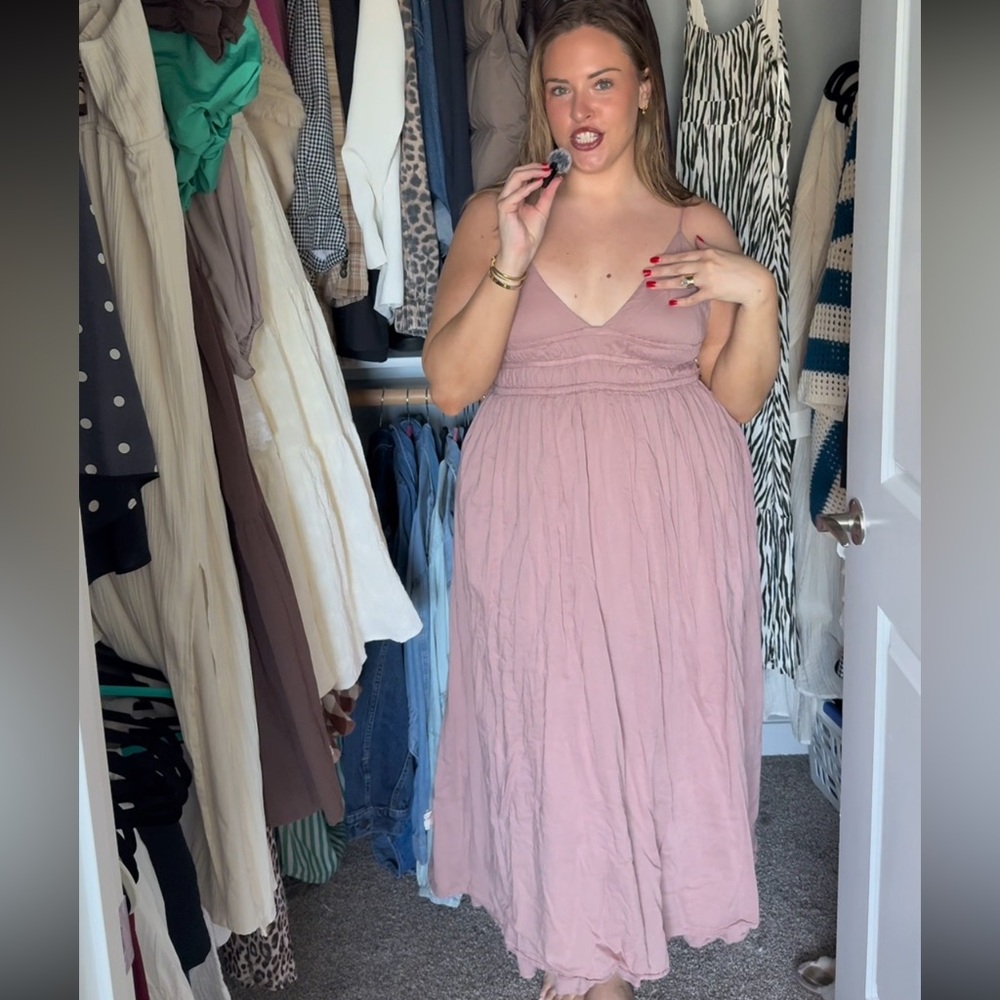 Zara Blush Maxi Dress